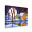 « reflection winter night », reproduction de peinture à l’acrylique sur toile tendue-31877649