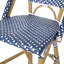 Tabourets de bar 4 pieds en aluminium bleu sarcelle avec repose-pieds