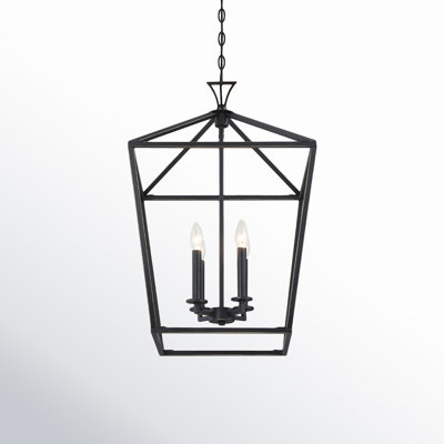 Hastings 4 - Light Lantern Geometric Chandelier