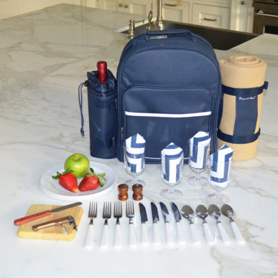 Chevron 4 Person Picnic BP with Blanket
