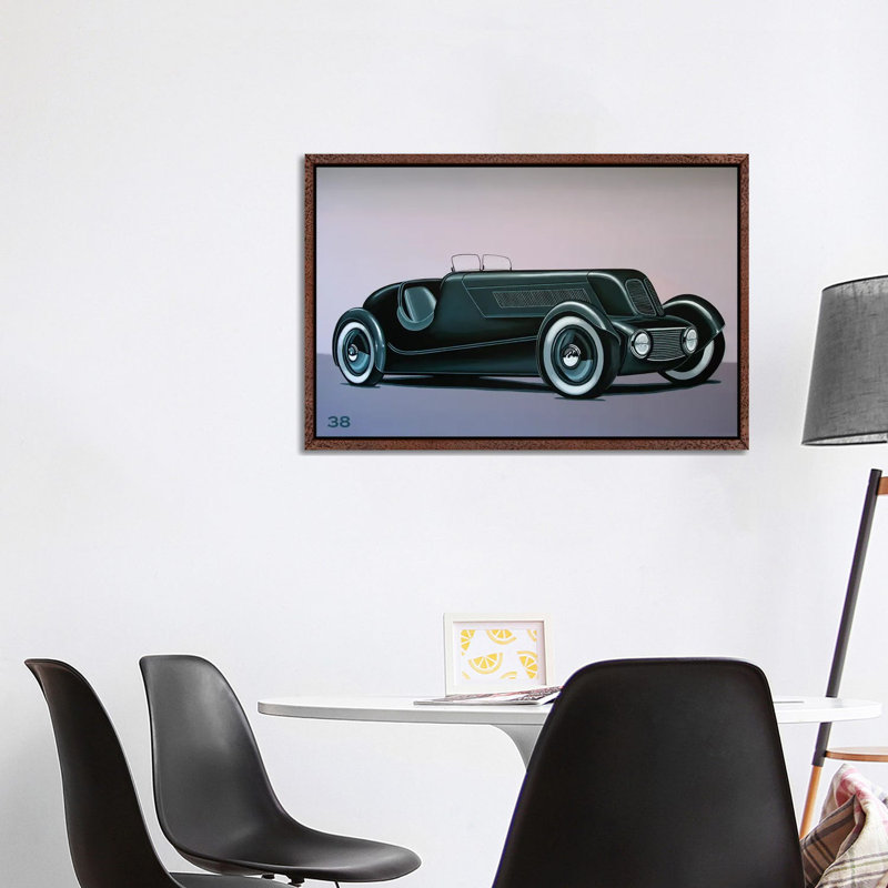 Edsel Ford Model 40 Special Speedster 1934 by Paul Meijering - Floater Frame Gallery-Wrapped Canvas Giclée on Canvas