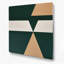 Minimalisme 53, art mural vert en métal-211931532