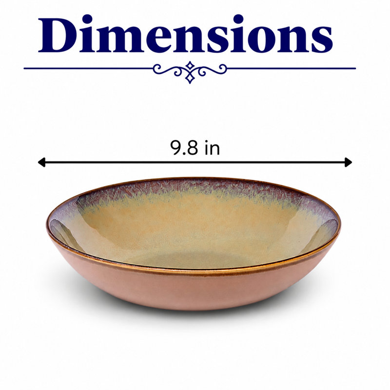 Assiette ronde creuse Vital Coupe en porcelaine de qualité supérieure SPLASH BEIGE, 9,84 x 9,84 x 2,3 po