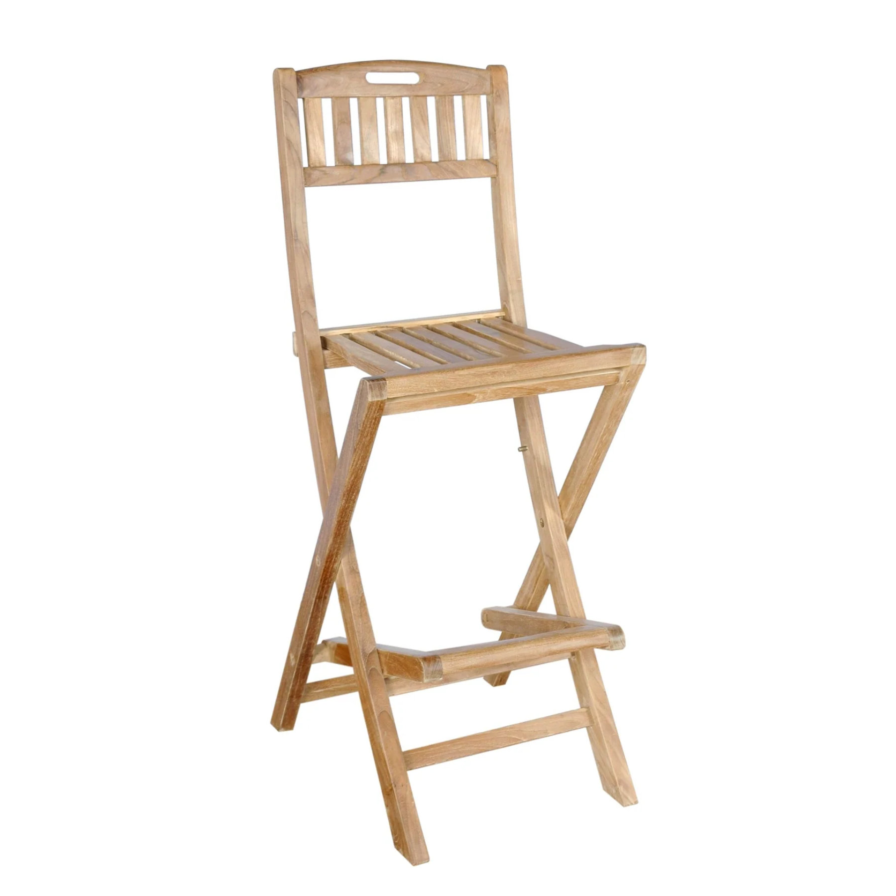 Wildon Home® Dulcine Teak Outdoor 29'' Bar Stool | Wayfair