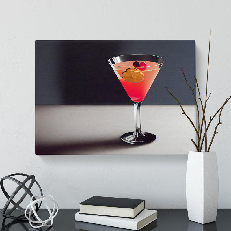 Modern Cocktail Art Vol.1 - Wrapped Canvas Painting, 35cm H x 50cm W x 3cm D