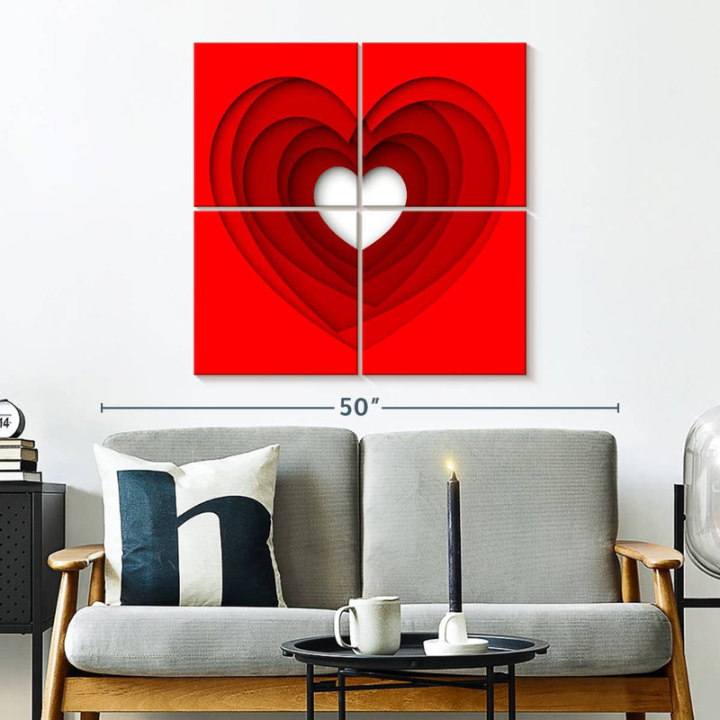 Hardie Heart Layers, 32" H x 32" W