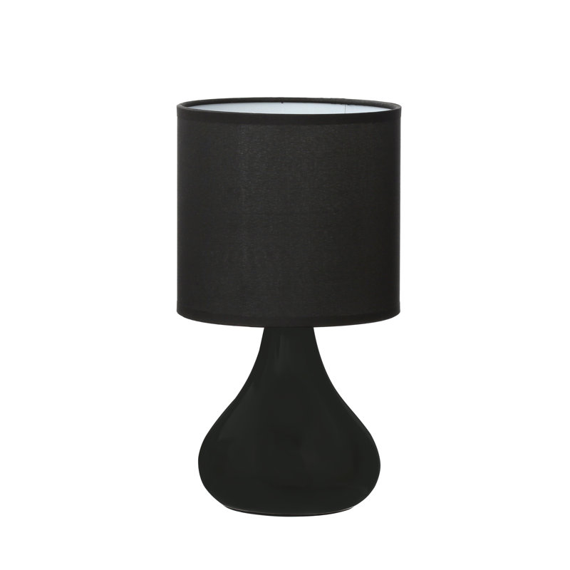 Ceramic Table Lamp, Black