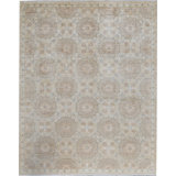 Ziegler Hand-Knotted High-Quality Green Area Rug