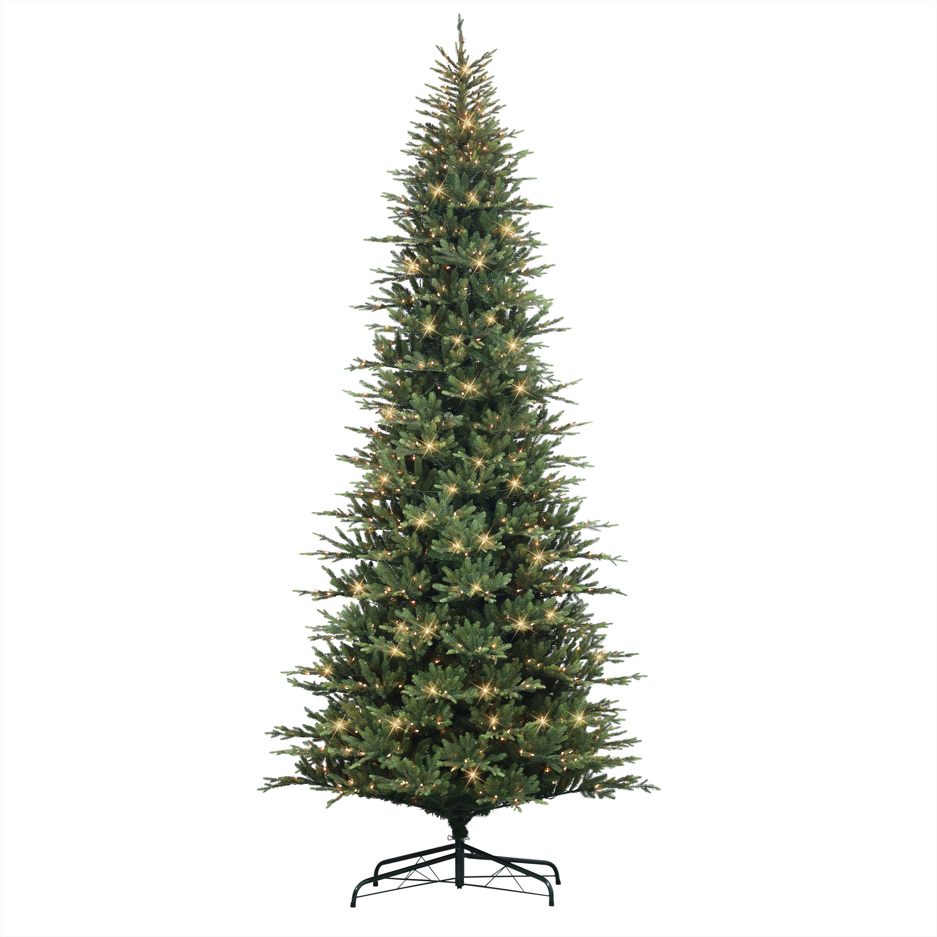 The Holiday Aisle® Grannia 12' H Slender Green Realistic Artificial Fir Christmas Tree with 1100