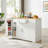 53'' Kitchen Storage Islands With Drawers And Trash Can Storage For Kitchen & Dining. Modern Farmhouse Design, 53.2"W X 20.9"D X 38.0"H.-380289527