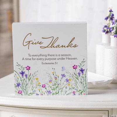 Signe de table Spring Wild Flowers