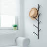 Latitude Run® Metal 8 - Hook Wall Mounted Coat Hat Rack in Black ...