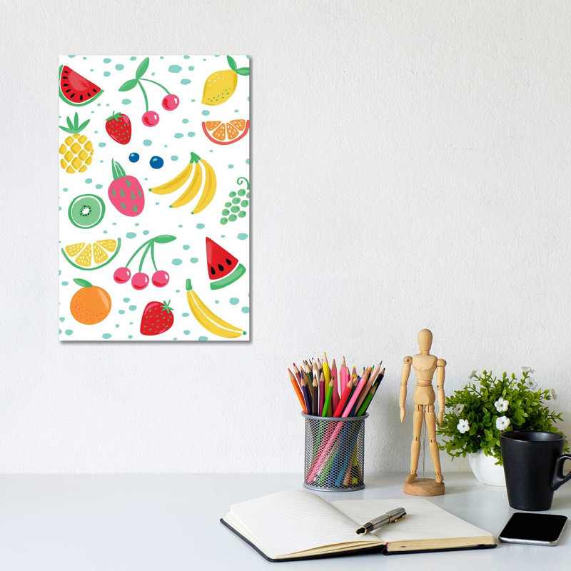 Summer Fruits III by Amanda Mcgee - Wrapped Canvas Painting, 30.48cm H x 20.32cm W x 1.905cm D