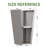 28'' H X 15'' W Indoor/Outdoor Modern Pot Planter with Drainage Hole Metal Large Tall Square Planter for Front Porch Patio-83674229