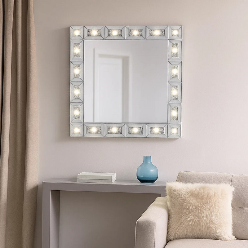 Miroir de commode lumineux biseauté Glam