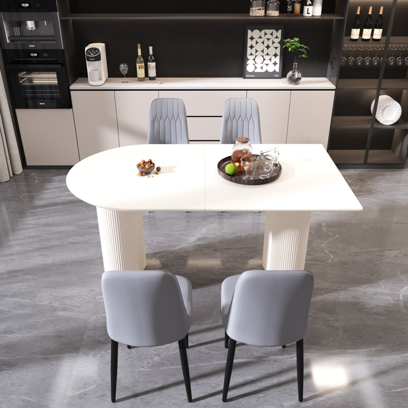 Ensemble de table de salle à manger et de chaises en MDF Modern Modern pour la maison et la cuisine