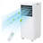 8,000 BTU Portable Air Conditioner with Built-In Dehumidifier - Portable AC Unit for Rooms Up to 450 Sq Ft - Remote Control, Window Kit, 3 Fan Speeds, Easy to Move