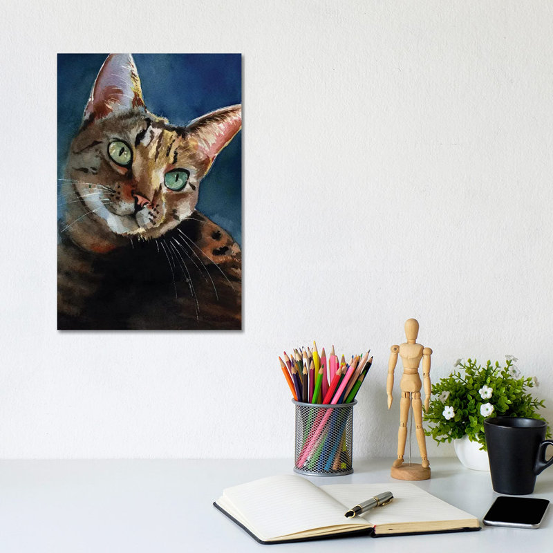 Inky by Rachel Parker - Wrapped Canvas Gallery-Wrapped Canvas Giclée, 20.32 cm H x 30.48 cm W
