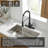 Matte Black Kitchen Faucet With Pull Down Sprayer, Single Handle, 1 Or 3 Hole Installation, Stainless Steel, For Farmhouse, Utility, And Wet Bar Sinks | Gift Idea-122633982