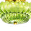 Mid-Century Scalloped Ribbed Glass Semi-Flush Ceiling Light
