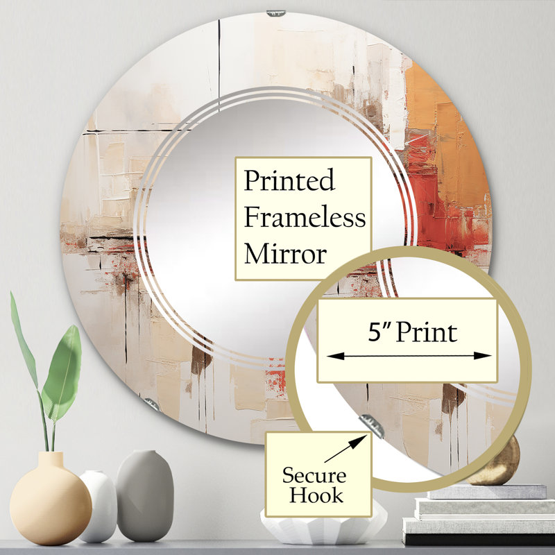 Botein - Modern Wall Mirror Round, 24 po x 24 po