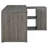 Tona Weathered Grey 3-Drawer L-Shape Desk-2118553322