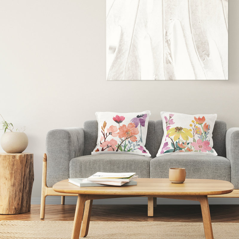 Floral Throw Pillow