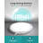 Battery Operated Ceiling Light Rechargeable Motion Sensor Lamp Indoor Wireless Shower Light With Remote 3000K 4500K 6500K 7.48In Dimmable Timing Motion Activated Light