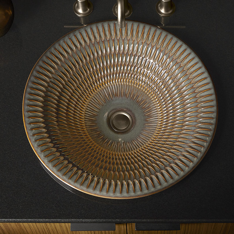 Kohler Derring® Carillon , Artist Editions Round Carillon Wading Pool Bathroom Sink, Bourbon Rutile