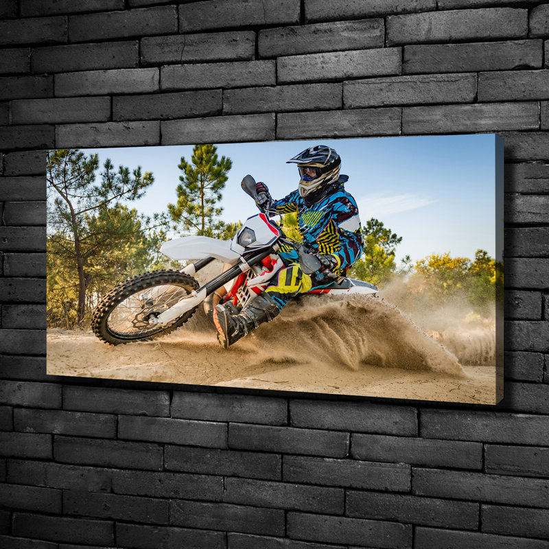 Motocross - No Frame Print on Canvas