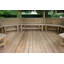 6.3m x 4.9m Wooden Gazebo with Cedar Roof and Benches with Installation Service