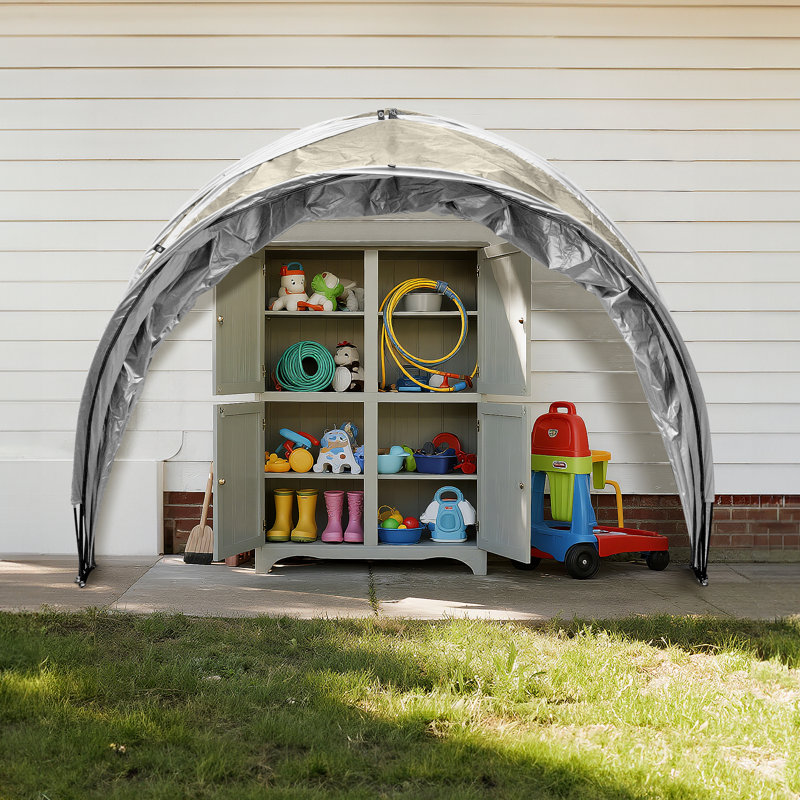 Tente de rangement murale pour vélo, Beige