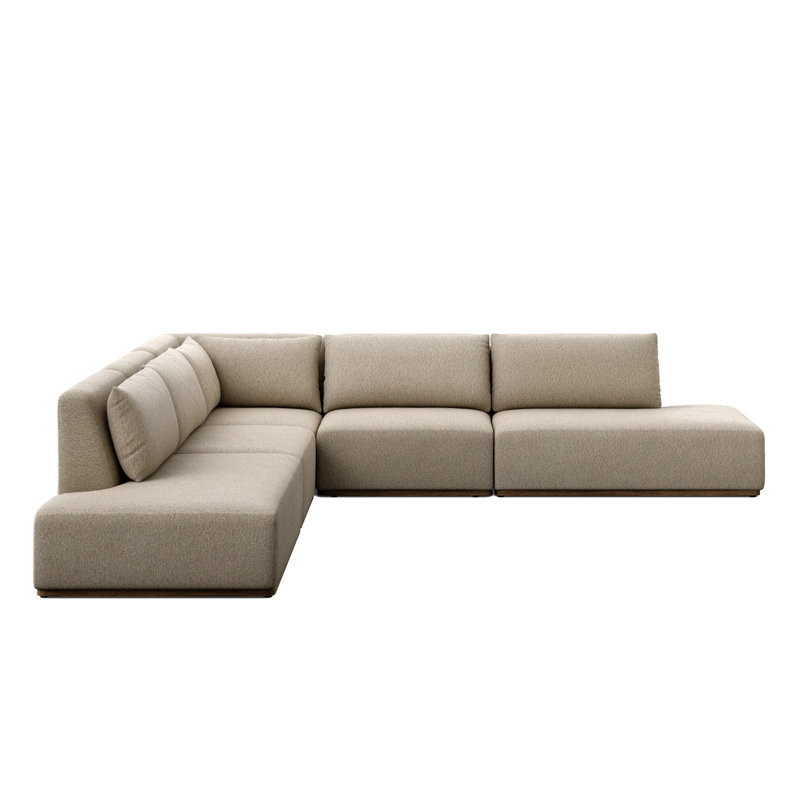 Outdoor 5Pc Sectional-Laf Raf Bumper Chaise