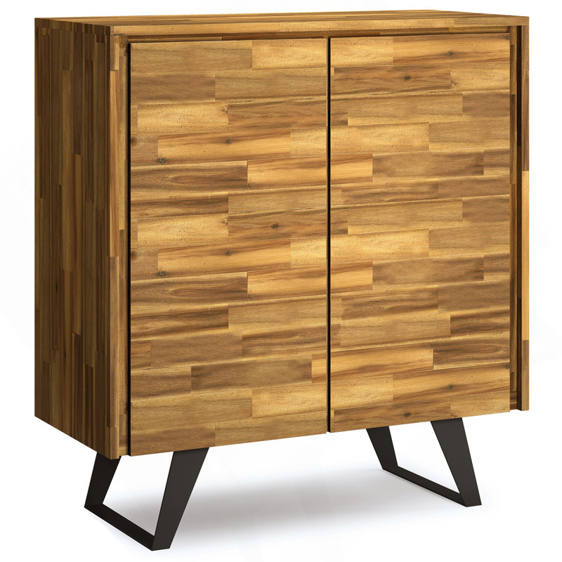 Lowry - Armoire de rangement moyenne - blé doré vieilli, Marron clair