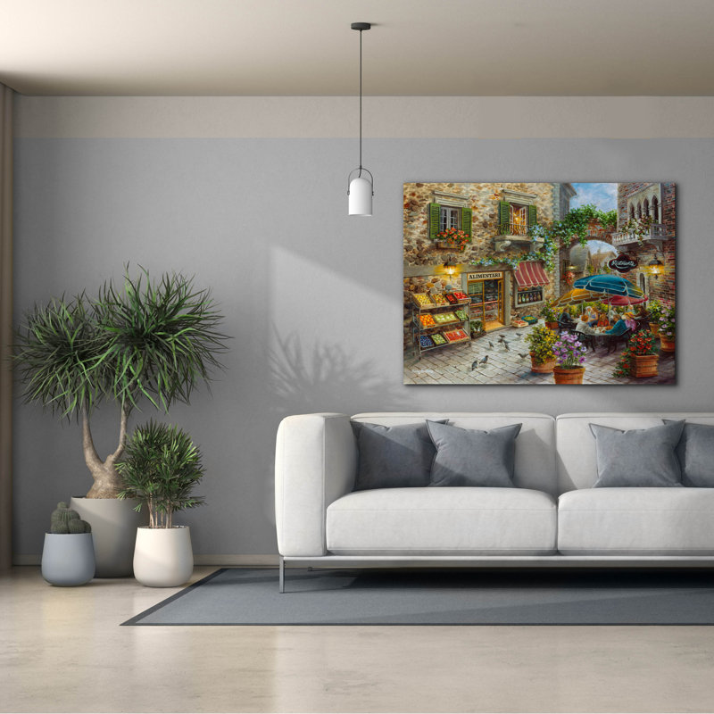  «Contenu» par Nicky Boehme, art mural sur toile, 54 po x 40 po