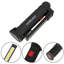 Magnetic Rechargeable Cob Led Red Work Light Lamp Flashlight Folding Torch S