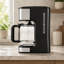 Cafetière programmable à écran tactile avec options café corsé et café glacé, garder au chaud pendant 4 heures