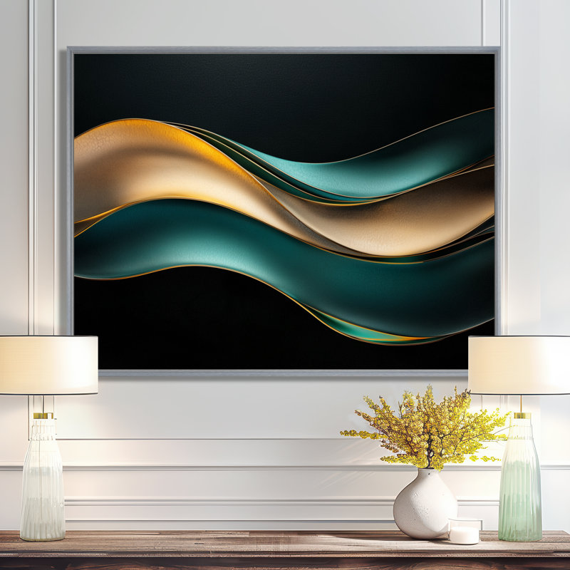 Soft Marble Coastal Balance IV - Art abstrait sur toile marbrée abstraite, Argent argent, H 30 po x l 40 po