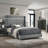 Malcolm Black 2-drawer Nightstand Bedside Table