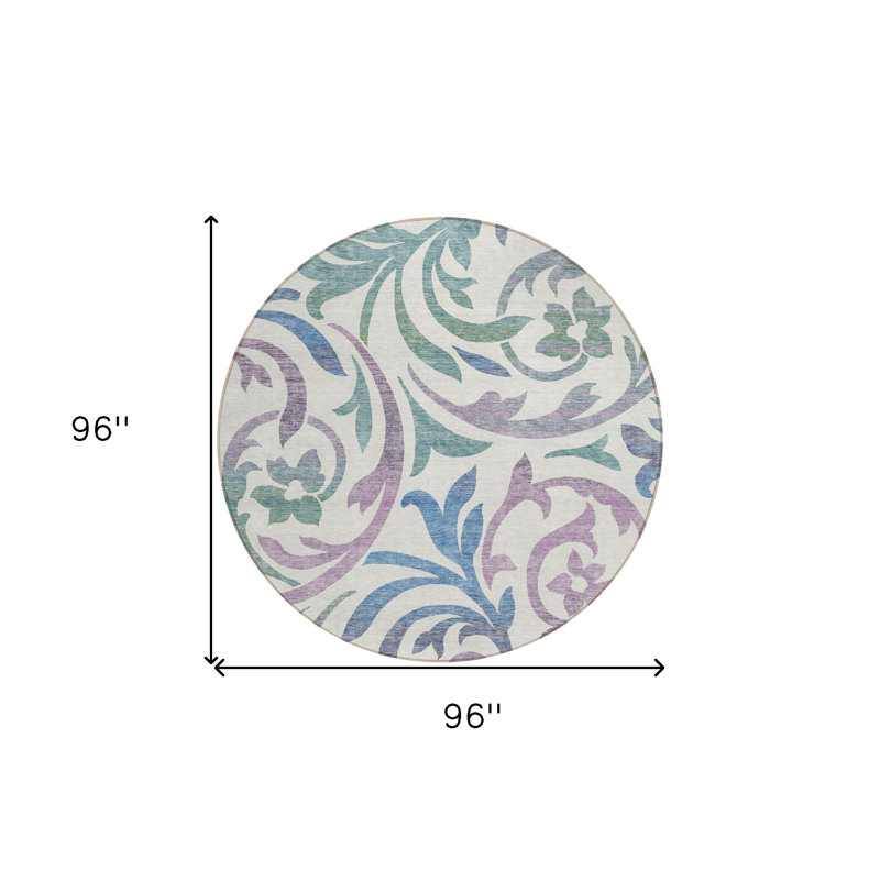 Tapis rond 8 po