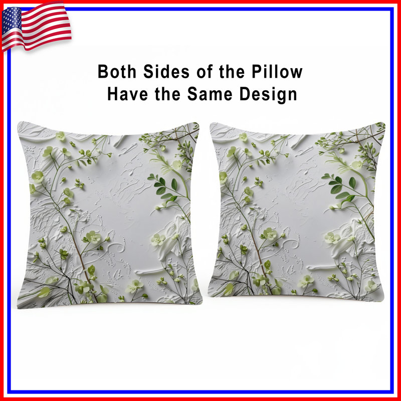 Coussin Greenery, 14 X 14 pouces