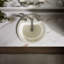 Lavabo de salle de bain circulaire encastré en céramique avec trop-plein Bryant-10940525-19195606