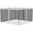 Outsunny 10' X 12' Replacement Mesh Sidewall Netting For Patio Gazebos And Canopy Tents With Zippers (Sidewall Only)