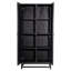 Royette 78-Inchtall Exotic Wood And Rattan 2-Door Cabinet In Black-132817651