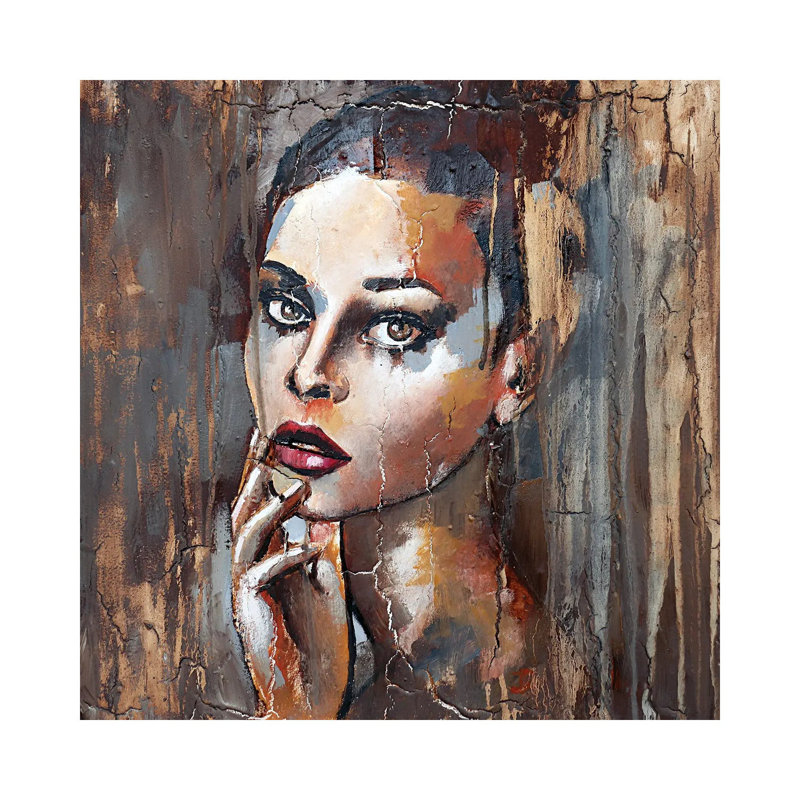 You Know What I'm Thinking About by Donatella Marraoni - Wrapped Canvas Painting, 45.72 cm H x 45.72 cm W x 3.175 cm D