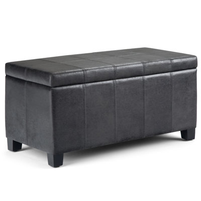 Repose-pieds rectangulaire avec rangement relevable Dover