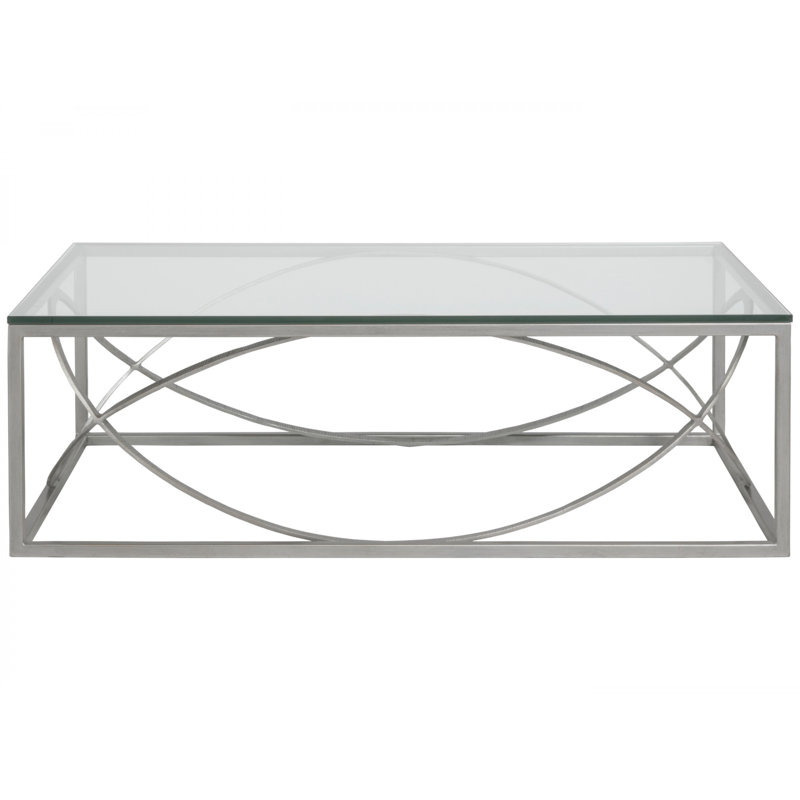 Metal Designs Ellipse Cocktail Table, Light Silver