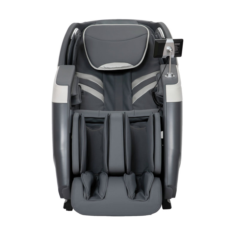 Fauteuil de massage en polyuréthane gris anthracite