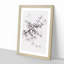 Branch of a White Cherry Blossom Tree - Framed Print-56741646-56741645
