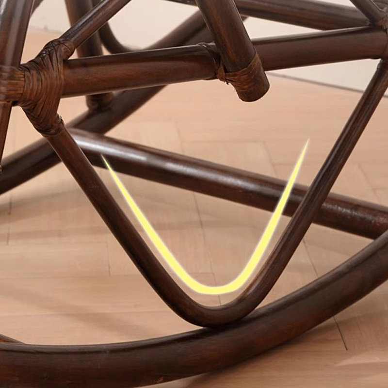 Agate rattan rocking chair